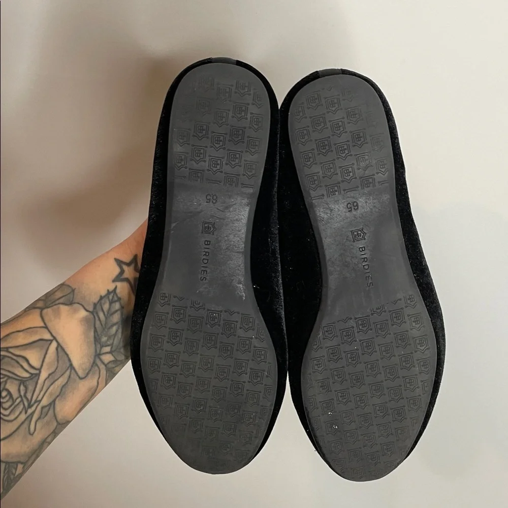 Birdies | Women’s The Starling Loafers in Black Velvet Size 6.5